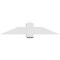 Ekena Millwork Eugene Architectural Grade PVC Gable Bracket, 48"W x 10"H x 6"D x 6"F, 5/12 Pitch GBP048X10X0606EUG00 - alternate 3